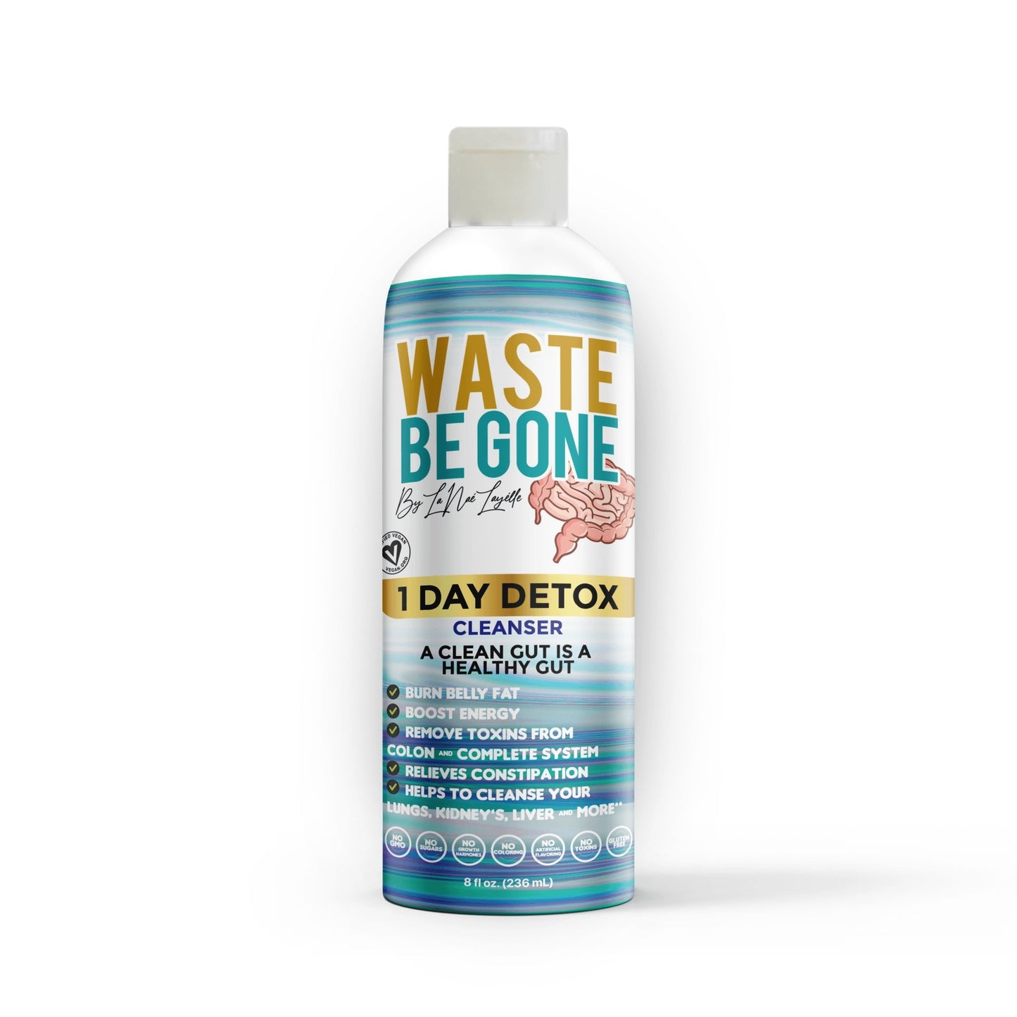 1 Day Detox Cleanser front side - Waistbegoneofficial